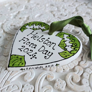 Helston Flora Day Heart 2024 Souvenir Laura Lee ceramics 