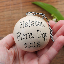 Load image into Gallery viewer, helston flora day 2018 bauble 