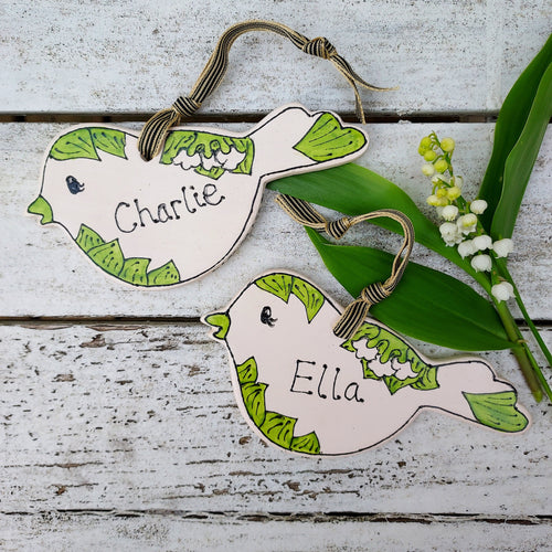 Personalised Lily of the valley bird