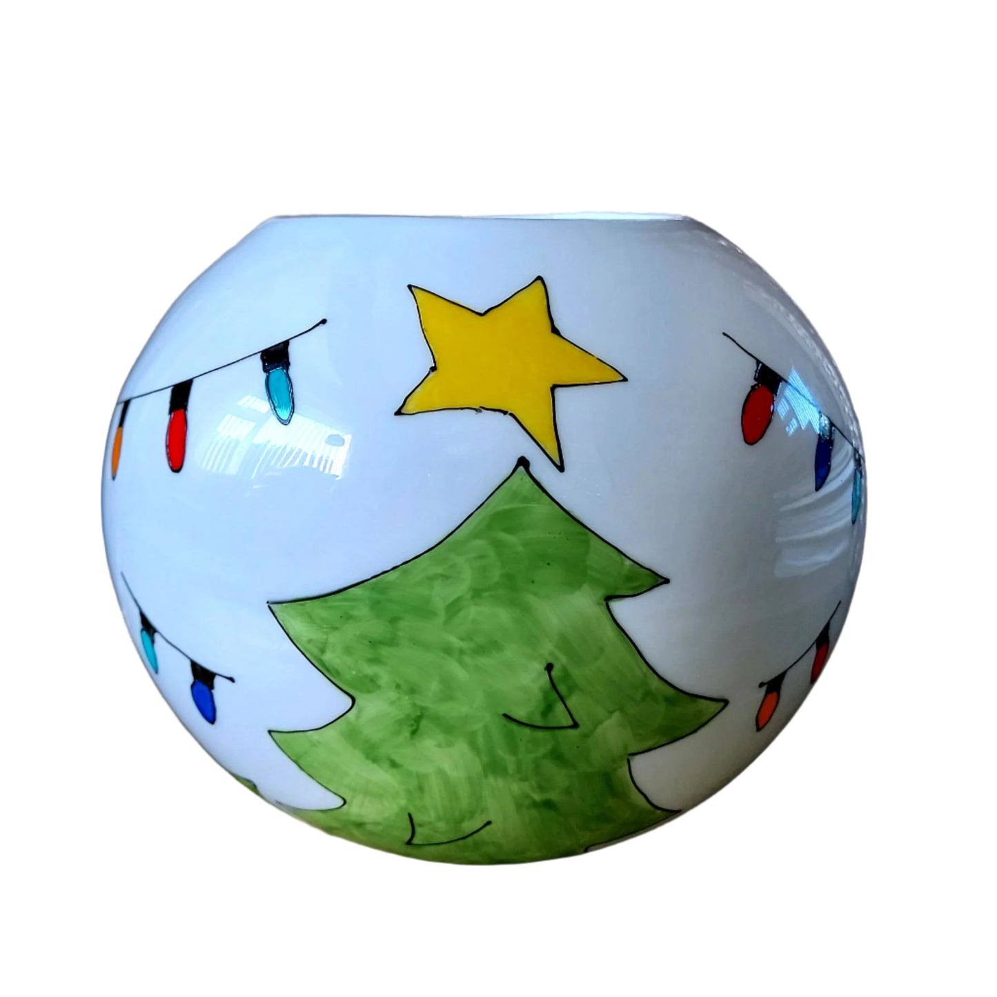 Retro Christmas tree vase