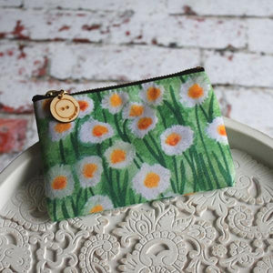 Daisies purse colourful storage by Laura Lee Designs Cornwall