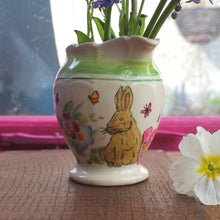 Load image into Gallery viewer, Cute vintage bunny jug upcycled eco gift by Laura Lee Designs in Cornwall