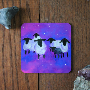 Space sheep coaster by Laura Lee Designs 