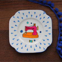 Load image into Gallery viewer, Pink sewing machine plate the vintage pimp by Laura Lee Designs in Cornwall