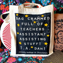 Load image into Gallery viewer, Teaching assistant tote bag by laura lee designs