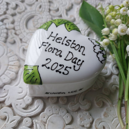 Helston Flora Day 2025 heart shaped trinket box Laura Lee Designs