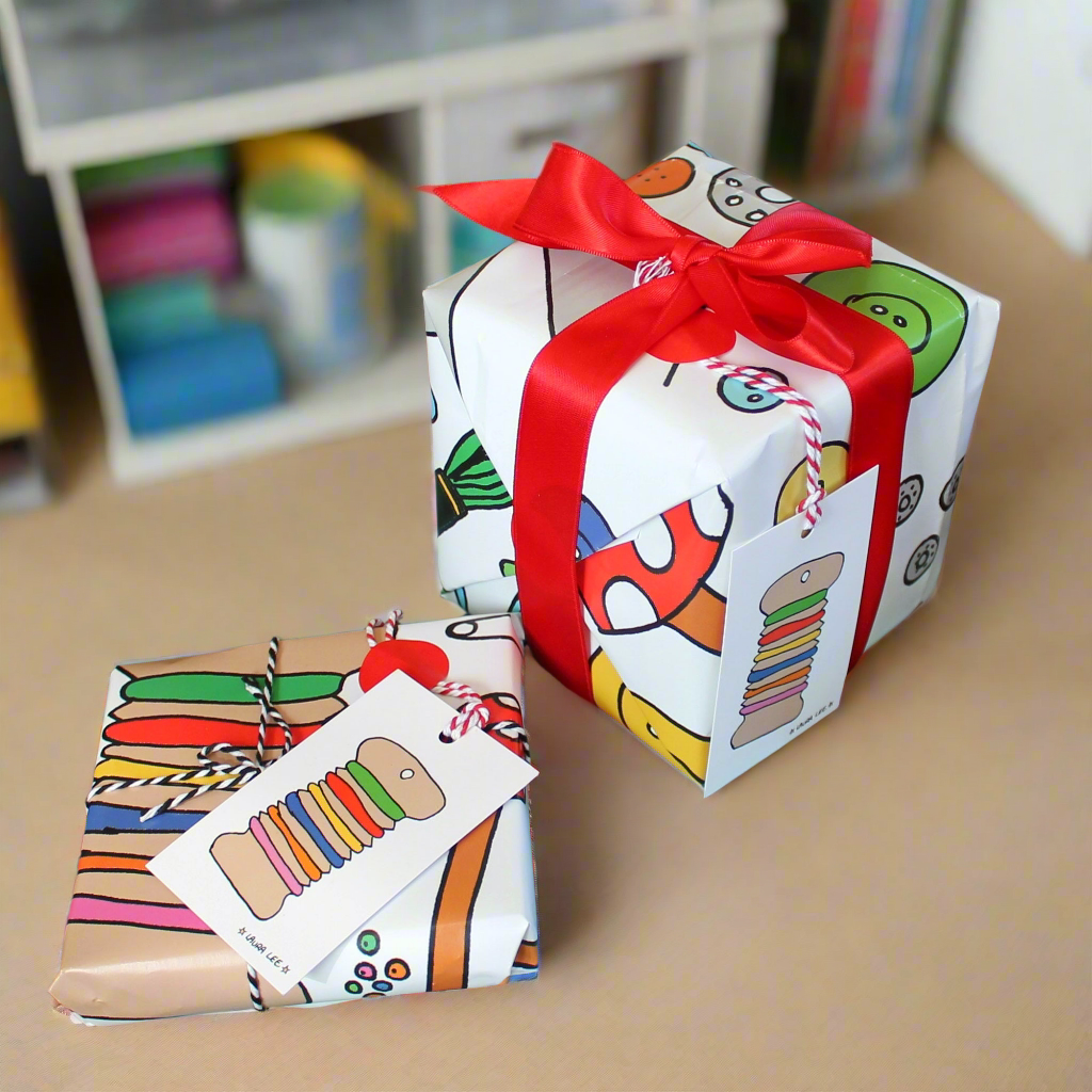 Laura Lee Designs Crafting Knitting Sewing Gift Wrapping Paper