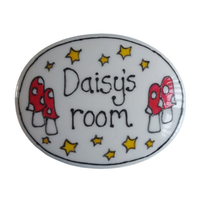 Daisys room door plaque