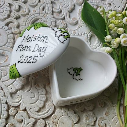 Helston Flora Day 2025 heart shaped trinket box Laura Lee Designs