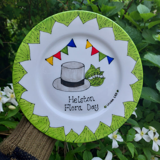 Flora Day Dancers Display Plate Laura Lee Designs