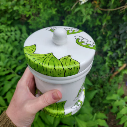 Helston flora day Lily of the valley storage jar Laura Lee Designs 4