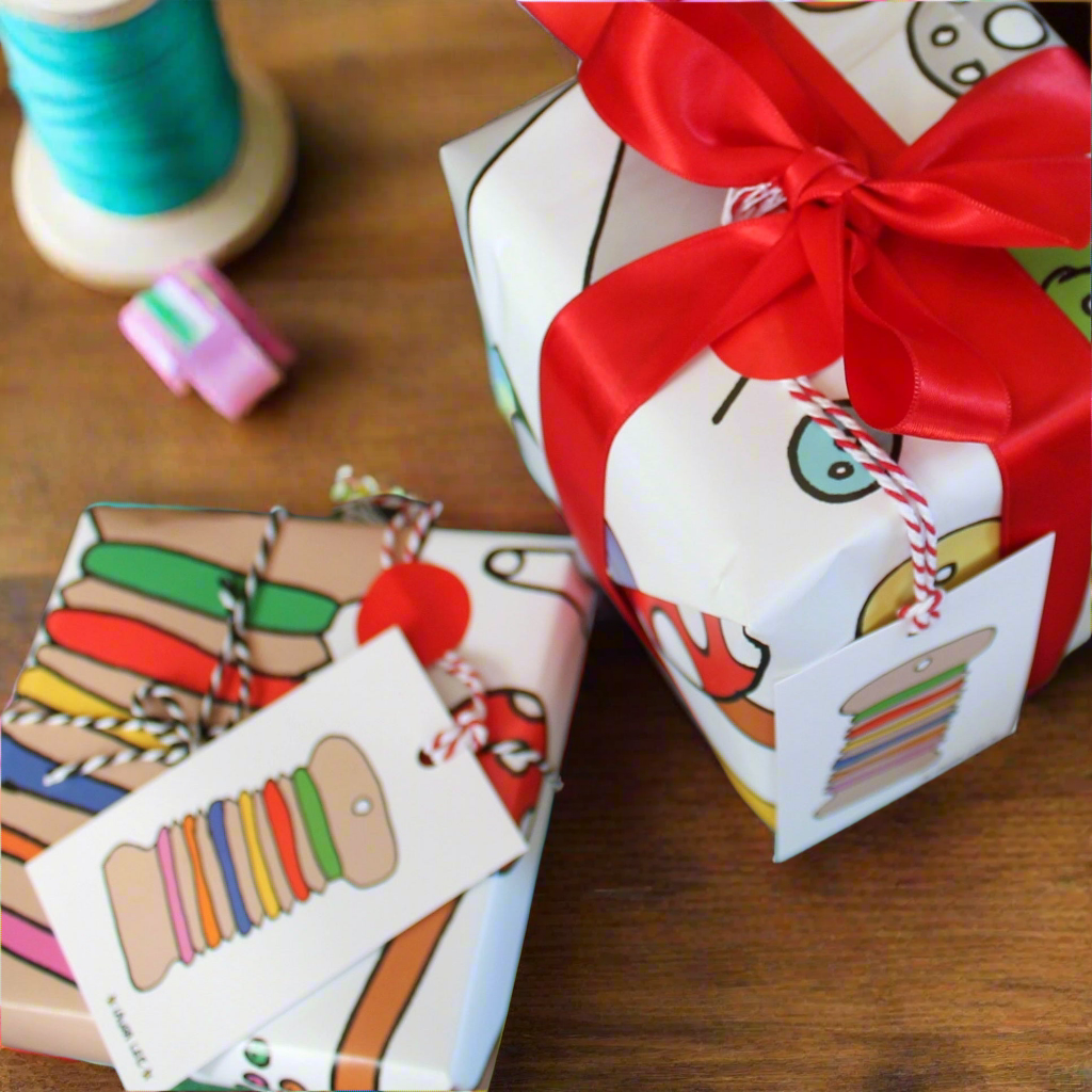 Laura Lee Designs Crafting Knitting Sewing Gift Wrapping Paper