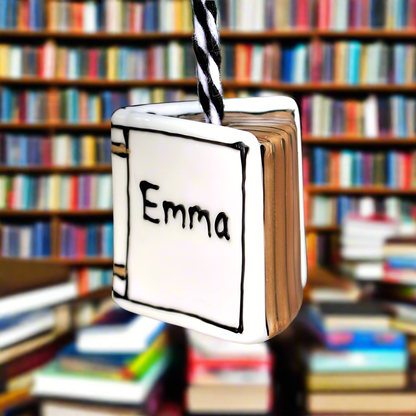 Personalised book ornament