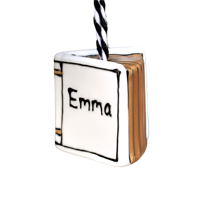 Book Ornament - Personalised - Reader's Gift - Tree Decoration