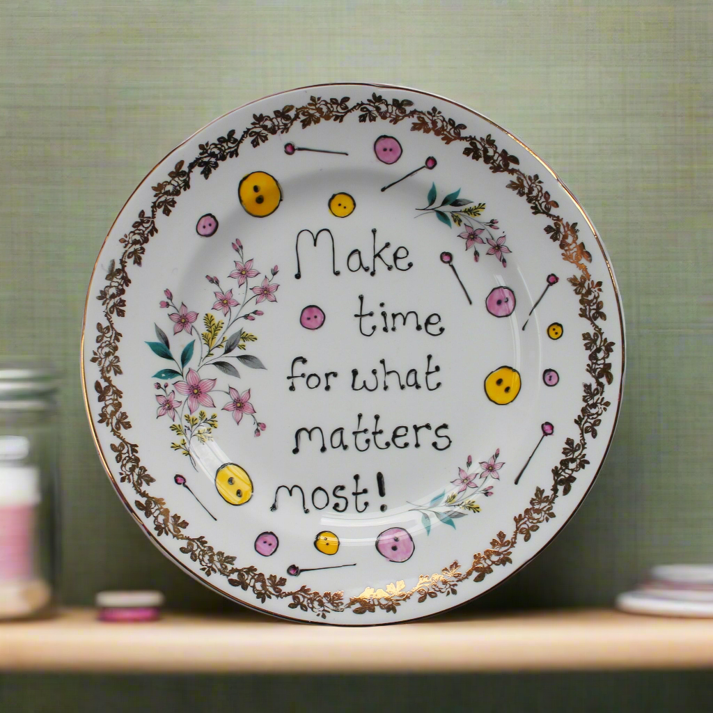Make time for what matters most wall plate sewing room