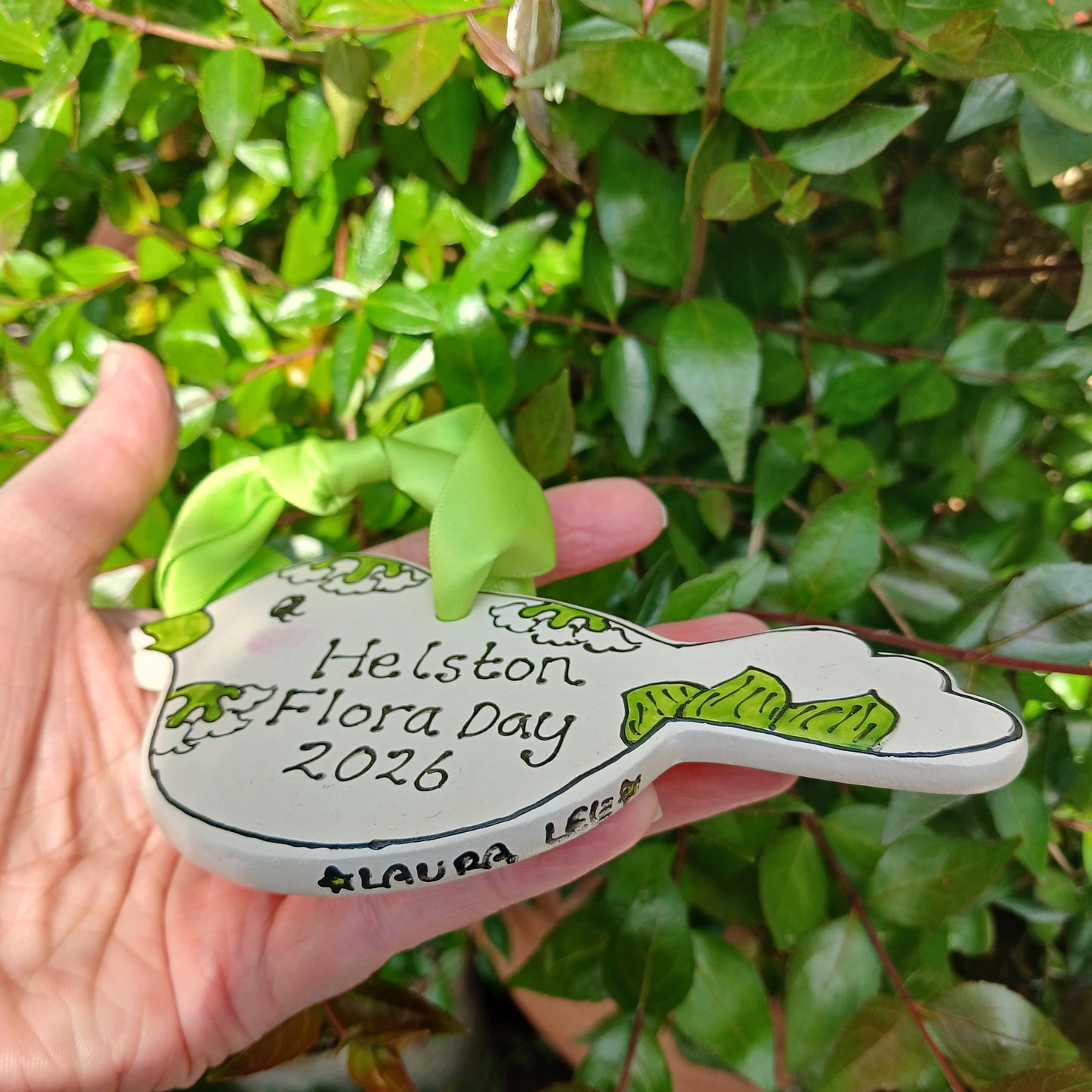Helston Flora Day 2026 Bird - Lily Of The Valley - Ceramic - Hand Painted - Hanging Decoration