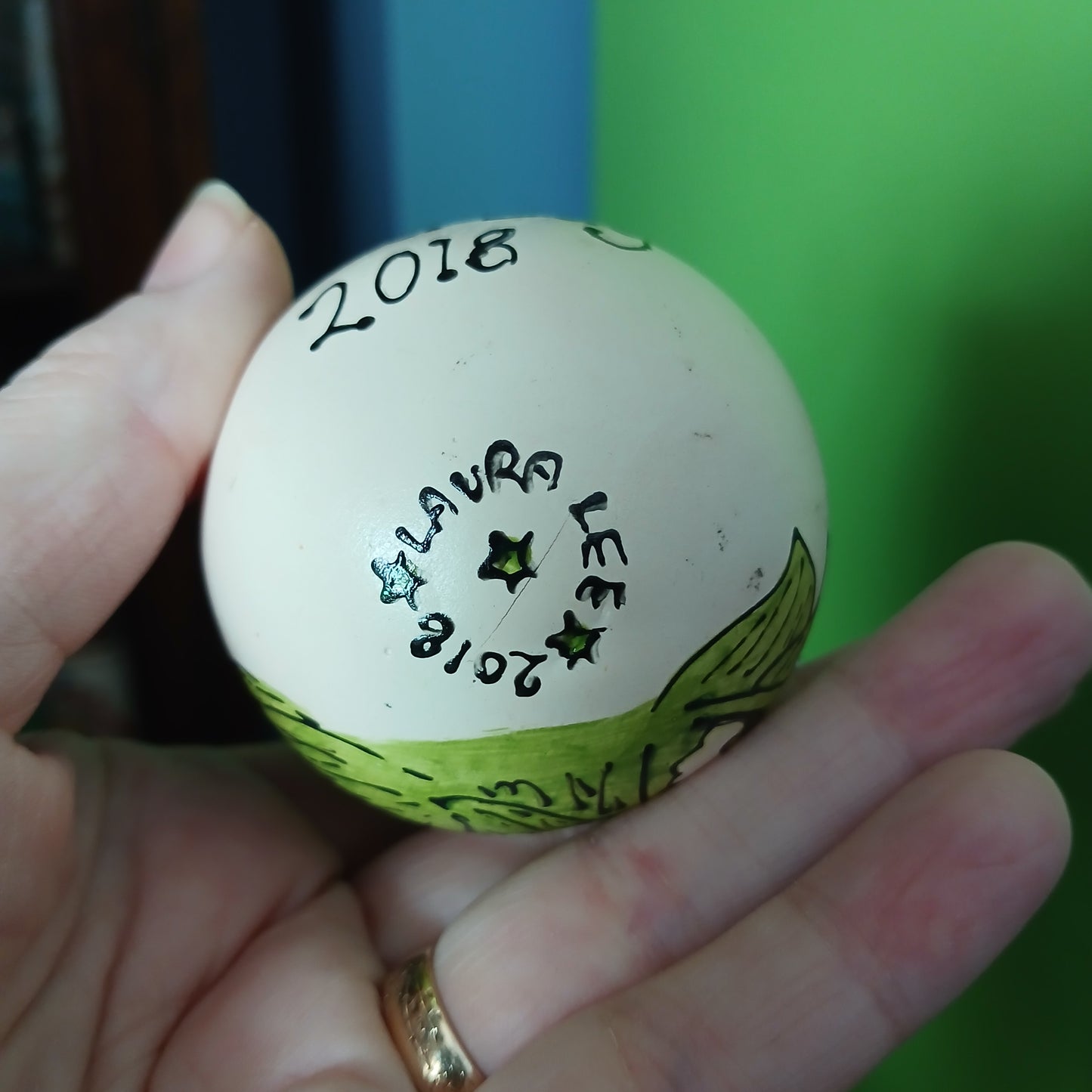 2nds Helston Flora Day 2018 Bauble - Lily Of The Valley - Hand Painted - Ceramic