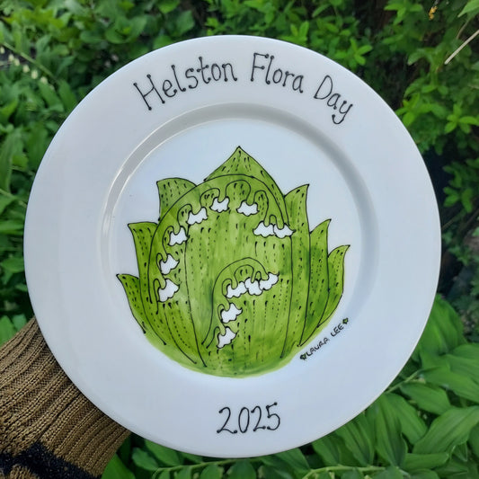 Helston Flora Day 2025 Lily Of The Valley Display Plate - Fine China - Hand Painted - 2