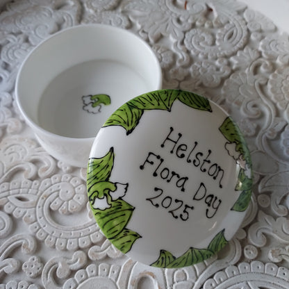 Trinket Box - Lily Of The Valley - Helston Flora Day 2025 - Hand Painted - Fine China