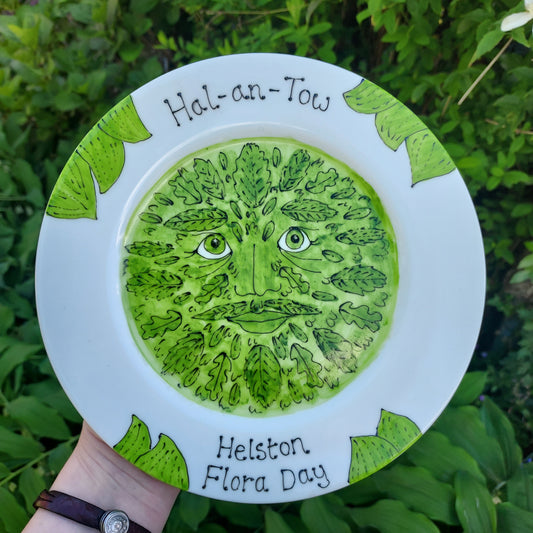 Green man Display Plate Helston Flora Day 2025