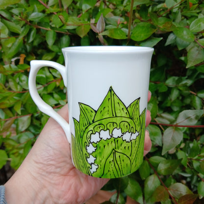 Flora Day 2026 Lily Of The Valley Mug - Hand Painted - Fine China