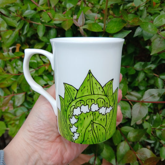 Flora Day 2026 Lily Of The Valley Mug - Hand Painted - Fine China