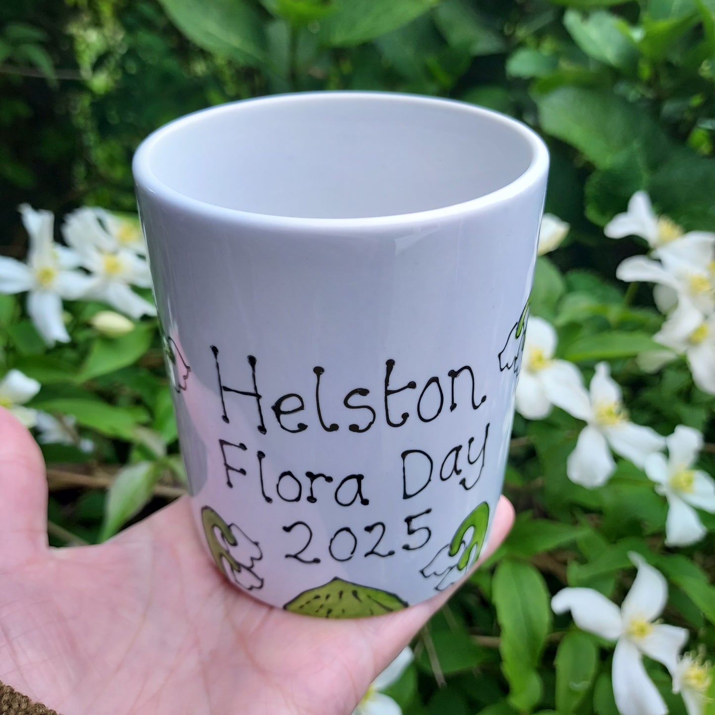 Helston Flora Day 2025 Cornwall Pot - Vase - Candle Holder - Pen Pot - Desk Storage - Hand Painted