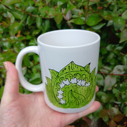 2nds Flora Day 2026 Lily Of The Valley Mug - Hand Painted - Stoneware