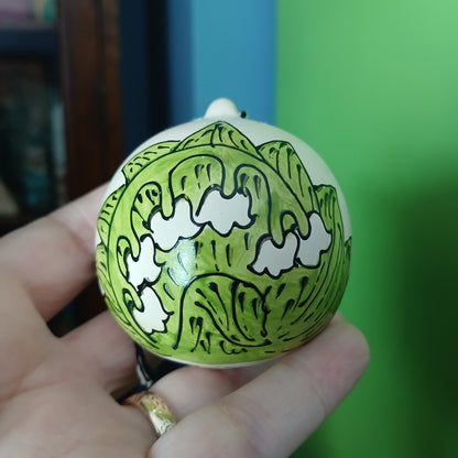 2nds Helston Flora Day 2018 Bauble - Lily Of The Valley - Hand Painted - Ceramic