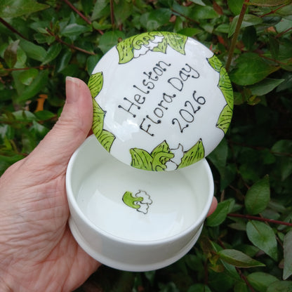 Trinket Box - Lily Of The Valley - Helston Flora Day 2025 - Hand Painted - Fine China