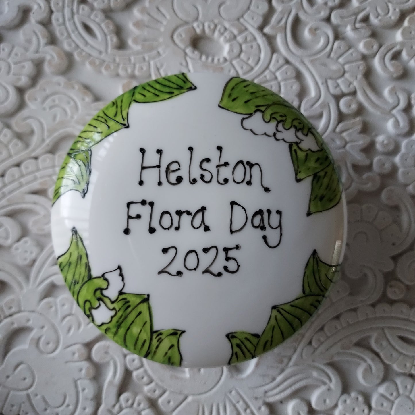 Trinket Box - Lily Of The Valley - Helston Flora Day 2025 - Hand Painted - Fine China