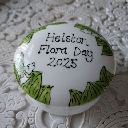 Trinket Box - Lily Of The Valley - Helston Flora Day 2025 - Hand Painted - Fine China
