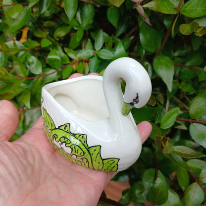 Lily of the Valley Swan - The Vintage Pimp - China Planter - Small