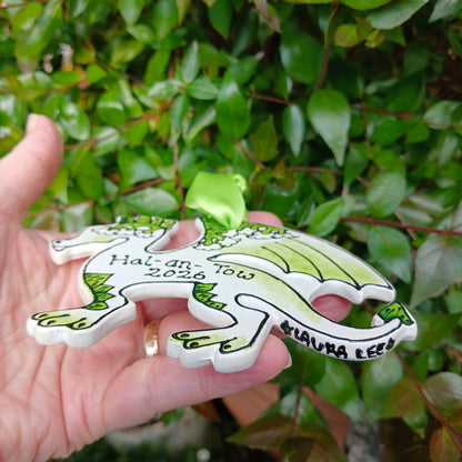 2026 Flora Day Hal-an-Tow Dragon - Lily Of The Valley - Ceramic - Hand painted
