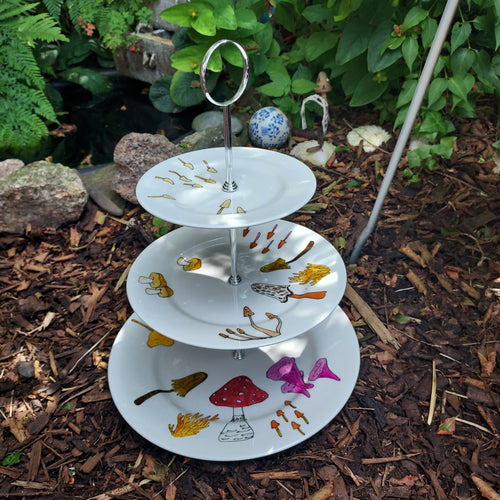 Toadstool Cake Stand by Laura Lee Designs 