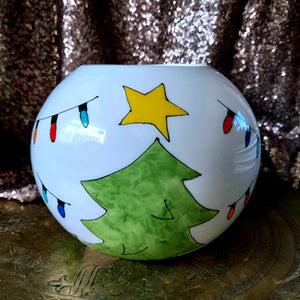 Retro Christmas tree vase