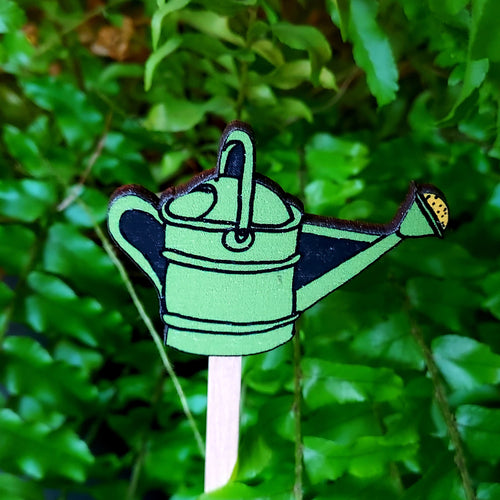 Watering Can Plant Stick - Watering Reminder - Gift For Growers - Terrarium