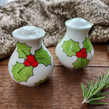 Load image into Gallery viewer, Holly salt and pepper set by Laura Lee designs