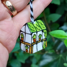 Load image into Gallery viewer, miniature greenhouse tree decoration by Laura Lee