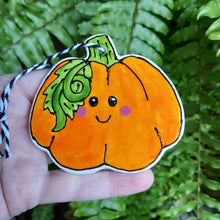 Load image into Gallery viewer, Laura Lee Designs pumpkin ornament 