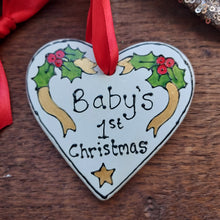 Load image into Gallery viewer, Baby&#39;s 1st Christmas tree ornament