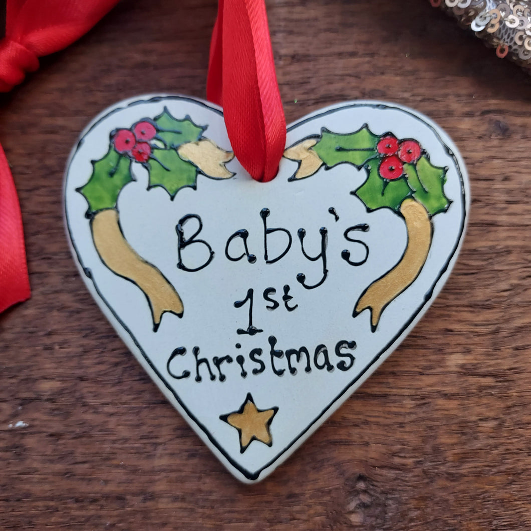 Baby's 1st Christmas tree ornament