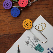 Load image into Gallery viewer, Colourful button bookmark by Laura Lee designs in Cornwall