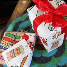 Load image into Gallery viewer, Crafters wrapping paper gift wrap pack for sewing knitting by Laura Lee Designs Cornwall