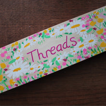 Load image into Gallery viewer, Daisy threads box hand painted embroidery silk storage 