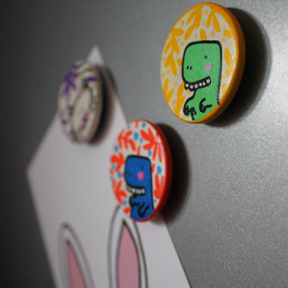 Laura Lee Designs Handpainted Ceramic Colourful Luxury Magnets