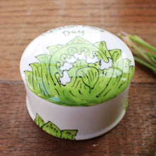 Load image into Gallery viewer, Lily of the valley hand painted trinket by by Laura Lee Designs Cornwall