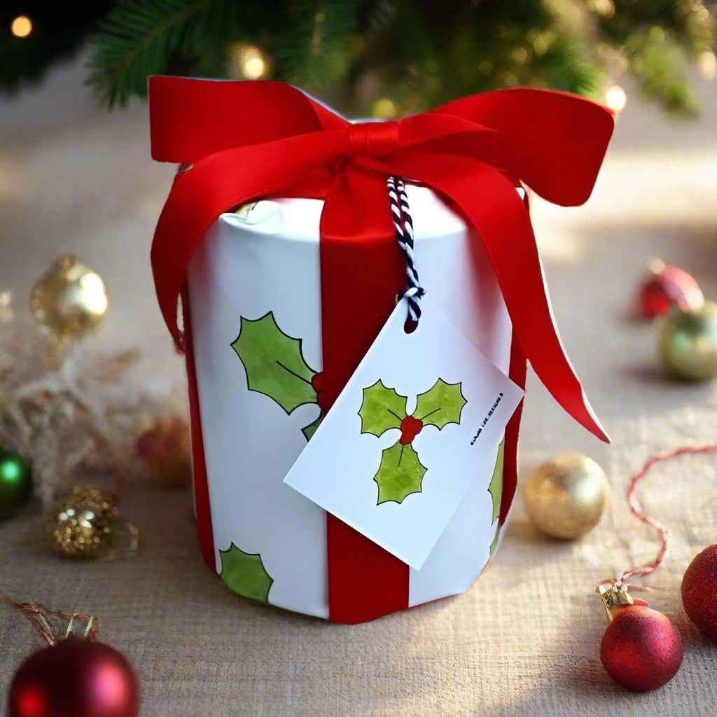 Holly Christmas Yule Gift Wrap Laura Lee Designs 