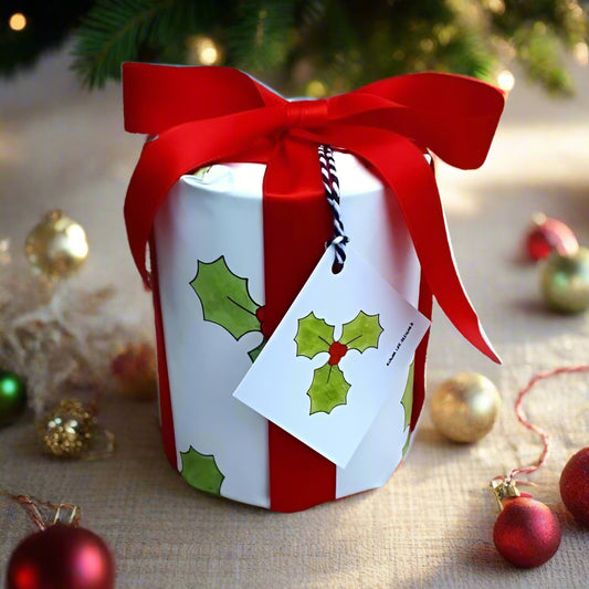 Holly Christmas Yule Gift Wrap Laura Lee Designs 