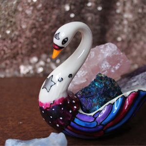 Crystal keeper swan Laura Lee Designs 